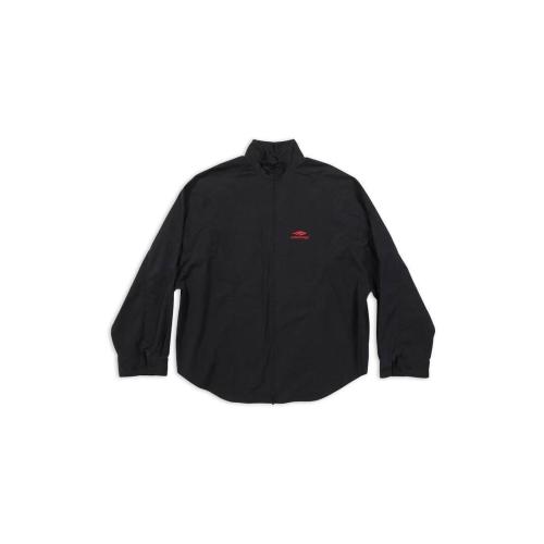  BALENCIAGA巴黎世家 22年秋冬 男士 長袖襯衫 3b Sports Icon Tracksuit Shirt in Black 72010