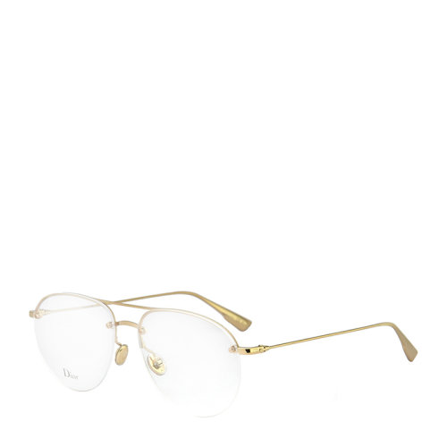 DIOR/迪奧 簡約 復古 合金 半框 男女款 光學鏡架 近視 眼鏡框 眼鏡架 DIORSTELLAIREO11 55mm DIOR 迪奧