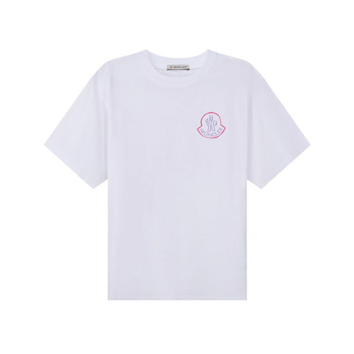 Moncler/蒙克萊【22春夏新款】女士棉質(zhì)寬松版圓領(lǐng)短袖T恤 8C00010 829FB