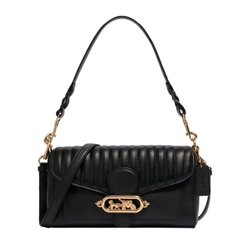 COACH/蔻馳 女士黑色皮革Jade單肩包 F2733IMBLK