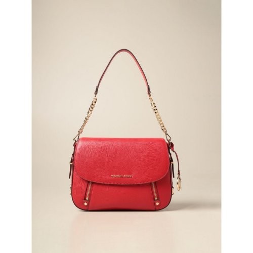  Michael Kors/邁克·科爾斯 女士黑色金色徽標(biāo)拉鏈裝飾斜挎包 30F9G06L2L-BLACK