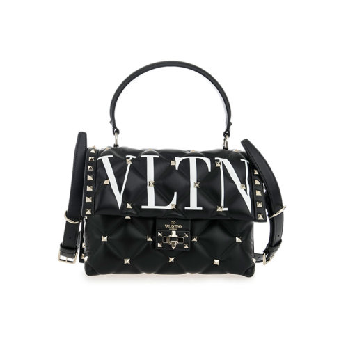 Valentino/華倫天奴  女包 VLTN字母 女士黑色手提包 RW2B0B55XQC NER HKY015678