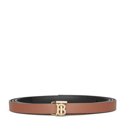 BURBERRY/博柏利 雙面兩用專屬標(biāo)識圖案皮革雙繞腰帶80097771