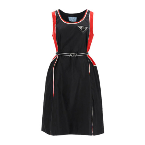 PRADA/普拉達 女士黑色聚酰胺連衣裙 230623-1WQ8-F01L5