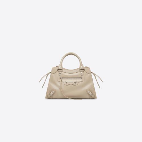  BALENCIAGA巴黎世家 22年春夏 女士 手提包 Women's Neo Classic Small Top Handle Bag in Bei 預(yù)定商品1-3周發(fā)貨