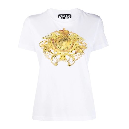  VERSACE JEANS COUTURE 女士印花棉質(zhì)短袖T恤 B2HWA729 11620 003 PLFSX