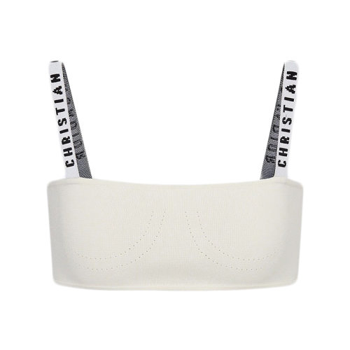 DIOR/迪奧女士白色彈力粘膠纖維內(nèi)搭上衣844E02AM506_X0200