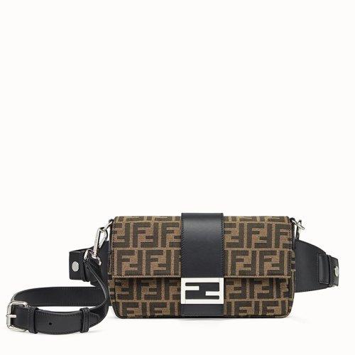 FENDI/芬迪 2020早春新款 男士老花帆布可單肩胸包腰包法棍包 7VA472A9ZLF0L3T