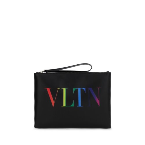  Valentino/華倫天奴 男士黑色皮革手拿包 VY2P0299 EER N78 PLSX