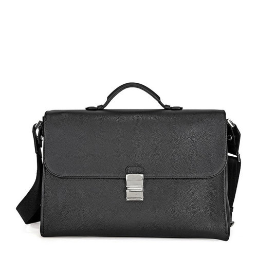 MontBlanc/萬寶龍 男士黑色牛皮商務(wù)休閑公文包單肩包斜挎包男包 114451