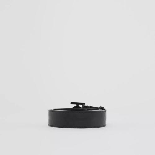  BURBERRY 22年秋冬 男士 專屬標(biāo)識裝飾格紋壓花皮革腰帶 80548831