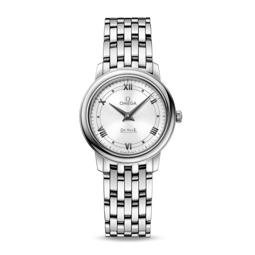 OMEGA/歐米茄 碟飛系列 典雅 精鋼 石英機(jī)芯 女士腕表 424.10.27.60.04.001