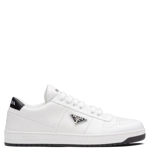 PRADA/普拉達(dá) 男士白色皮革運(yùn)動(dòng)鞋2EE364_3LJ6_F0964