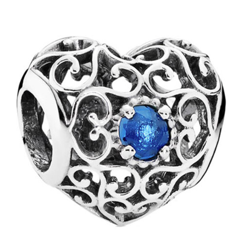 PANDORA/潘多拉 女士銀色925銀+立方氧化鋯石DIY手鏈珠子串飾串珠生辰珠 791784 多色可選