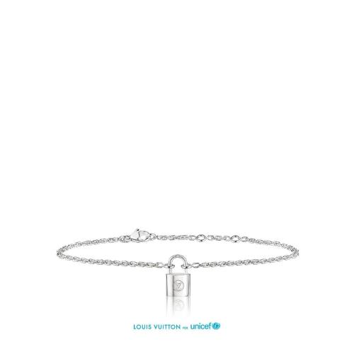  LV路易威登 22年秋冬 男士 手鏈 LOCKIT 925銀手鏈 Q95450 預(yù)定商品2-8周發(fā)貨