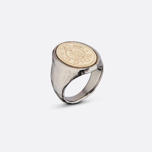  DIOR迪奧 22年秋冬 女士 戒指 CD Legacy 戒指 R1258LEGMT_D02L