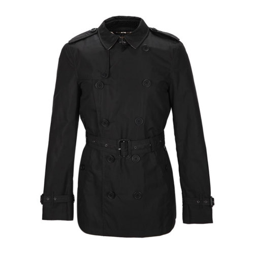 BURBERRY/博柏利 男裝 服裝 黑色雙排扣束腰設(shè)計(jì)修身 男士風(fēng)衣外套 3914967