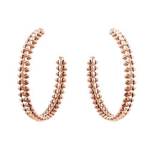 CARTIER/卡地亞 CLASH DE CARTIER系列 18K金玫瑰金子彈頭鉚釘小號(hào)耳環(huán)B8301416