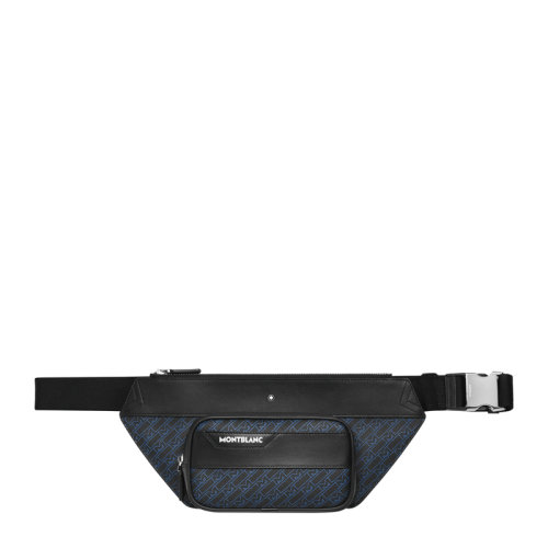 Mont Blanc/萬(wàn)寶M_Gram 4810系列 男士拼色PVC全新M字形圖案腰包胸包男包 127435