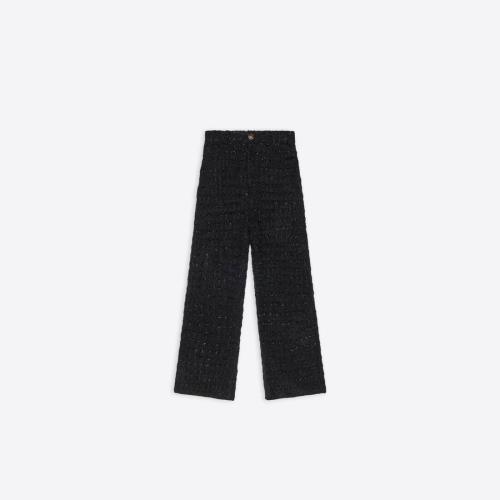  BALENCIAGA巴黎世家 22年秋冬 女士 休閑褲 Womens Large Baggy Trousers in Black 704579T165