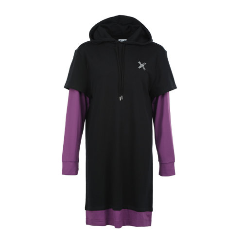 KENZO/高田賢三logo徽標(biāo)棉質(zhì)連帽女士連衣裙FB62RO804
