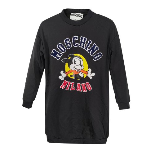 MOSCHINO/莫斯奇諾女裝/女士裙裝/女士長袖連衣裙黑色EA04540541（瑕疵折扣）