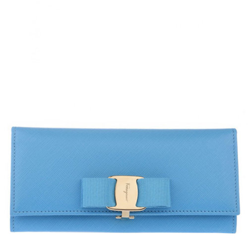 Salvatore Ferragamo/菲拉格慕 女士 女包 藍(lán)色皮革時(shí)尚卡包錢包 22B559 627638