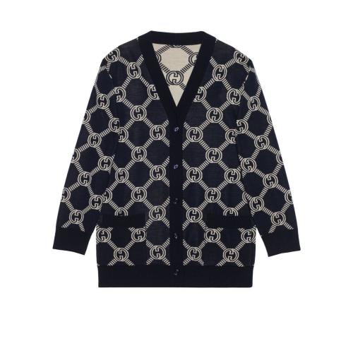  GUCCI古馳 22年秋冬 女士 雙面GG羊毛提花開衫 692696 XKCB2 4492