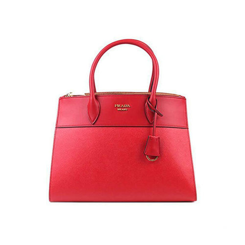 PRADA/普拉達  女包女士紅色皮革時尚百搭品牌字母手提包  1BA130-2EVU-F0011