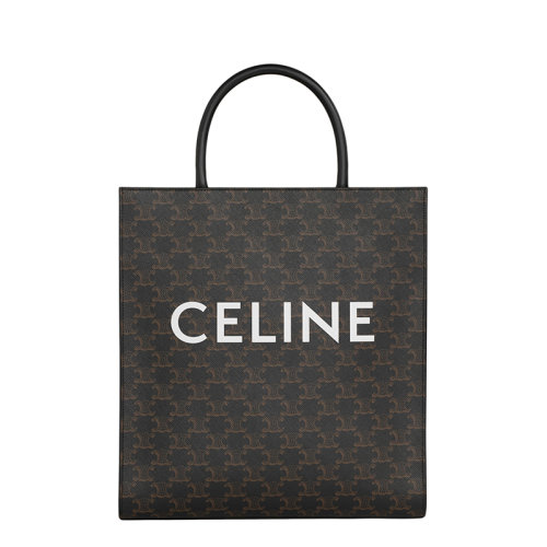 CELINE/賽琳  男士黑色中號垂直印花凱旋門帆布小牛皮斜跨手提包194432CIM.38NO