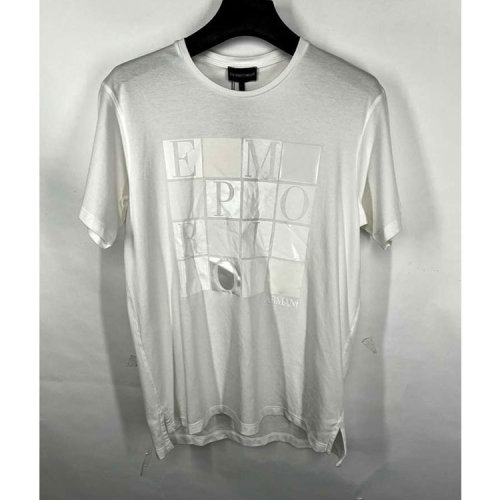 Emporio Armani/安普里奧阿瑪尼 白色男士短袖T恤（瑕疵折扣）