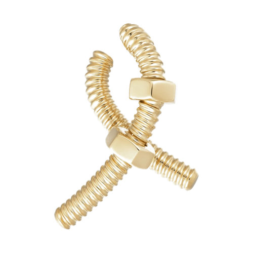 CARTIER/卡地亞  éCROU DE CARTIER系列 18k金黃金螺母右耳環(huán)B8301432