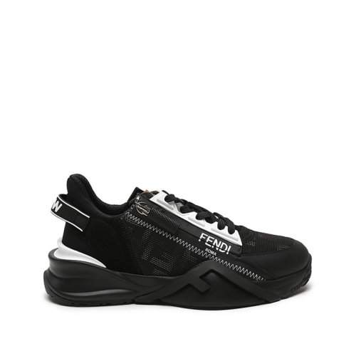 FENDI/芬迪 女士織物等多種材質(zhì)拼接FLOW休閑運(yùn)動(dòng)鞋F(xiàn)F圖案 8E8035 AD78