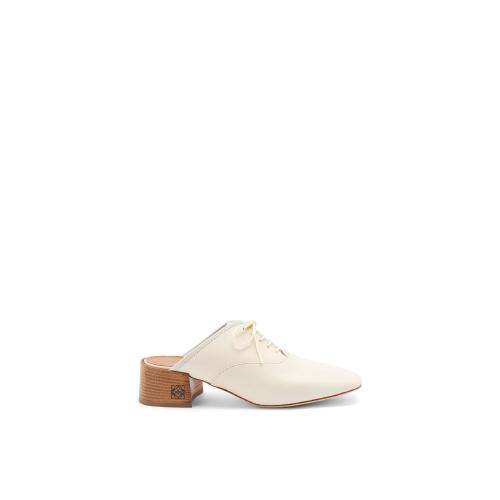  LOEWE羅意威 22年秋冬 女士 中跟涼鞋 Slip on soft derby in lambskin L815S02X05-1930