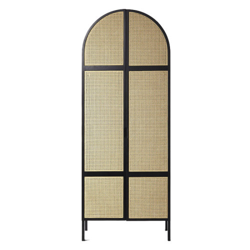 GeleiStory/GeleiStory  藤編藝術(shù)柜子現(xiàn)代簡(jiǎn)約實(shí)木框架衣柜民宿臥室大衣櫥  衣帽架