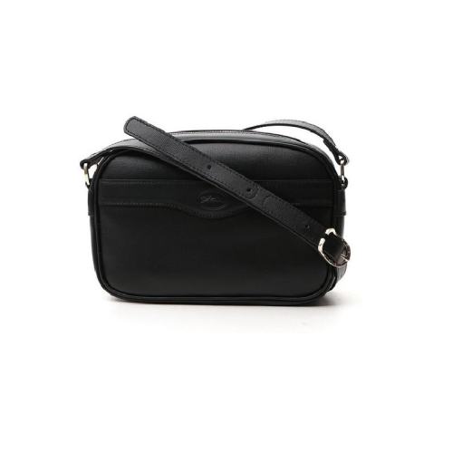  Longchamp/瓏驤 女士黑色牛皮單肩斜挎包 10107HTC001 PLSX