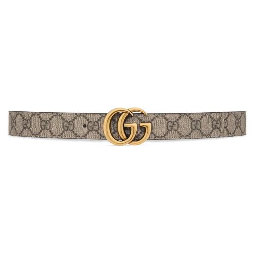  GUCCI古馳 22年秋冬 女士 GG Marmont reversible belt 659417 92TIC 9761