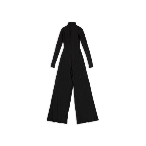  BALENCIAGA巴黎世家 22年秋冬 女士 連體衣 Womens Turtleneck Overall in Black 720285TEV031