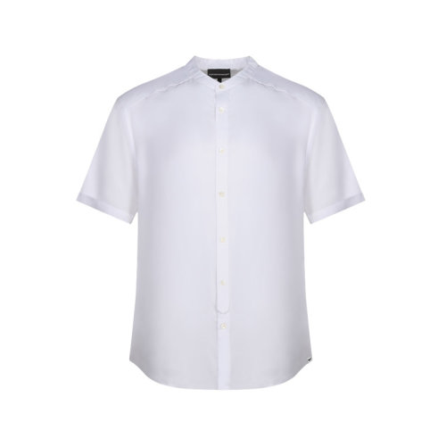 Emporio Armani/安普里奧阿瑪尼 男士短袖襯衫 男士莫代爾纖維休閑短袖襯衫 3K1CB7 1NYLZ