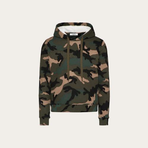  VALENTINO華倫天奴 22年秋冬 男士 衛(wèi)衣 SWEAT-SHIRT IMPRIMé CAMOUFLAGE A_VEC MOTIF VALENT