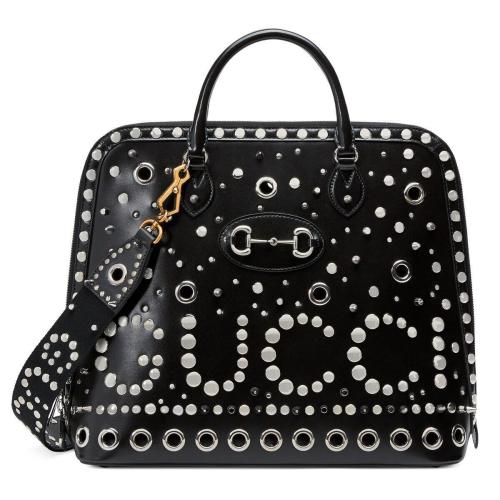  GUCCI古馳 22年秋冬 男士 Gucci Horsebit 1955系列鉚釘小號手袋 721174 AAA7Y 1050