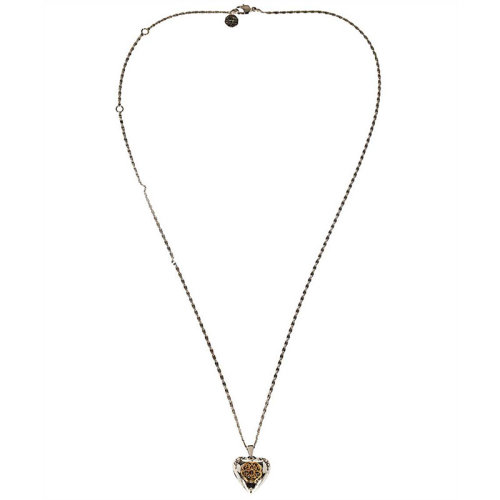 Alexander McQueen/亞歷山大麥昆 男女同款 銀色金屬時尚項(xiàng)鏈吊墜 640269J160Z8520