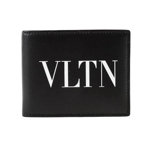 Valentino/華倫天奴  男包女包黑色皮革時尚百搭兩折錢包   QY2P0P32LVN 0NO