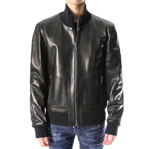 GUCCI/古馳 男士純色皮革外套夾克 232889-XG102 多色可選