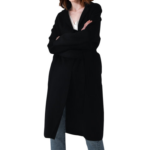 GeleiStory/GeleiStory 秋冬季新款英倫高奢水波紋羊毛大衣中長款雙面呢大衣 女士大衣