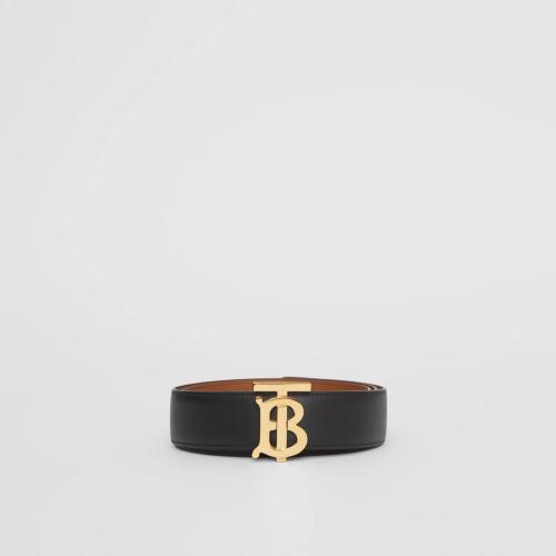  BURBERRY 22年秋冬 女士 雙面兩用專屬標識裝飾皮革腰帶 80465381
