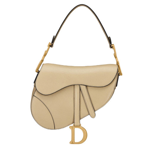 DIOR/迪奧 SADDLE系列 繩色山羊亮皮單肩手提馬鞍包 M0446CCEH_M39U