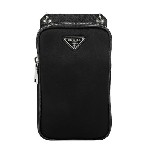 PRADA/普拉達(dá) 黑色尼龍男士手機(jī)包  2ZT012-074-F0002