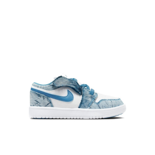 Nike/耐克 22年春夏 兒童款 AIR JORDAN 1 LOW 水洗丹寧 低幫 運(yùn)動(dòng) 休閑 板鞋 DM8948-100