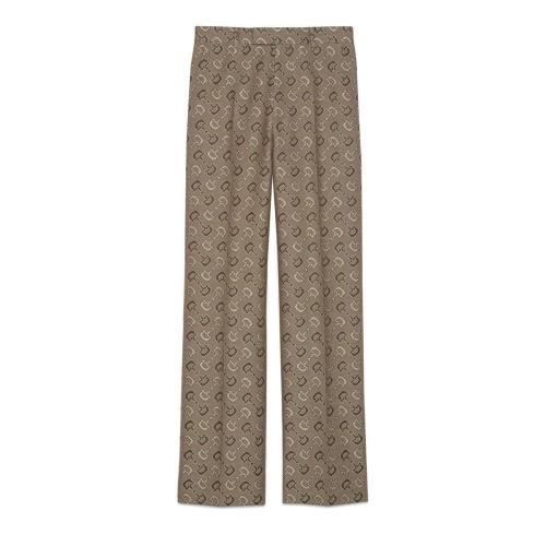  GUCCI古馳 22年秋冬 男士 加大馬銜扣棉質(zhì)長褲 672087 ZAKIV 9549